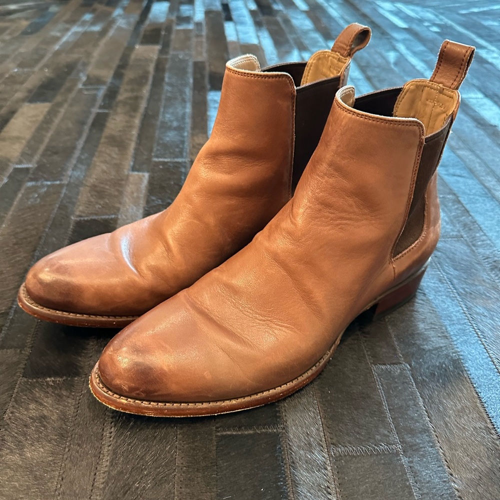Men's Brown Leather Chelsea Boots